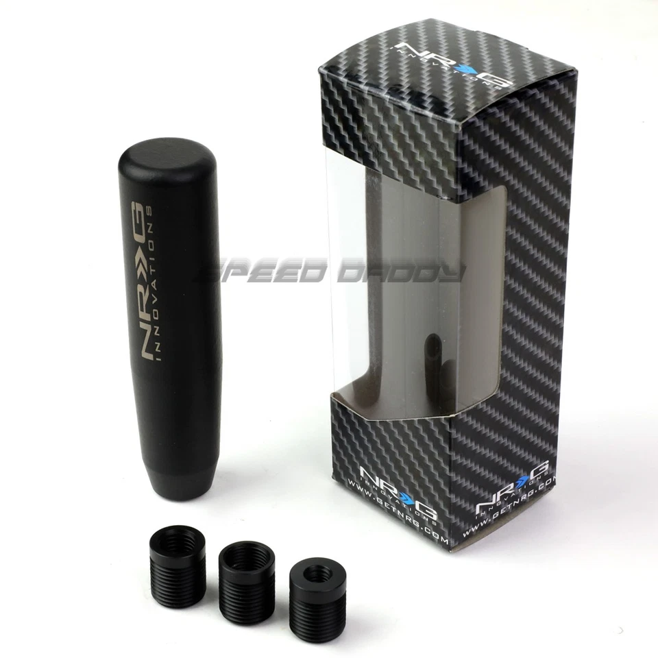 NRG 5" TALL UNIVERSAL HEAVY WEIGHTED RACING MANUAL GEAR STICK SHIFT KNOB BLACK - Image 4 of 4
