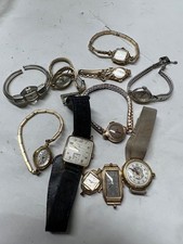 ~OLDER~ GROUP OF "GOLD FILLED" WRISTWATCHES FROM ONE MONEY PARTS /SCRAP /REPAIR
