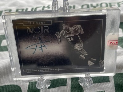 2015-16 Panini Noir Giannis Antetokounmpo Auto On Card /49 Sealed