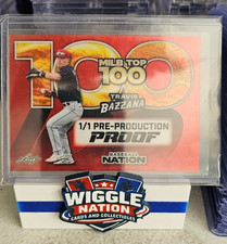 TRAVIS BAZZANA 1/1 2025 Leaf Baseball Nation MILB Top 100