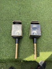 Antique Pair of Carriage Lamps Lanterns In The Style Of Lowe Sleigh Bevan & Co