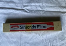 Vintage Simonds Files Double Extra Slim Taper Box Of 7