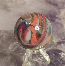 .70" D.A.S. MARBLES W/ AVENTURINE - GLASS SWIRL TOYS NM