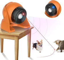 Motion Activated Cat Laser Toy, Interactive Toys for Bored Indoor orange 