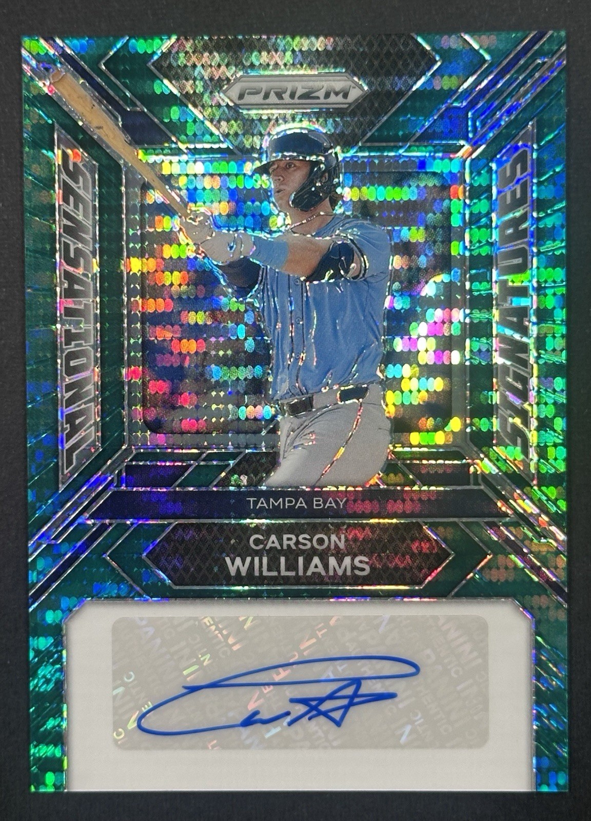 2024 Panini Prizm Sen. Sig. - Carson Williams #SS-CW Green Pulsar /25