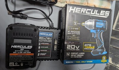 Hercules 3/8 Impact Wrench 20V With Battery and Charger. 