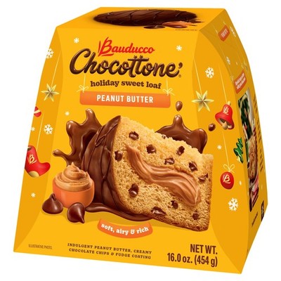 Bauducco Chocottone Peanut Butter - Moist & Fresh Cake, Traditional Italian R...