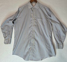 Brooks Brothers Blue Yellow University Stripe 16 - 2/3 Dress Shirt FREE SHIPPING