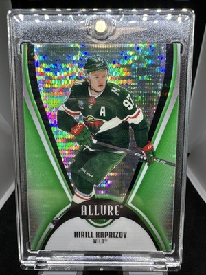 2025-26 Upper Deck Allure #36 Kirill Kaprizov Green Quartz 97/99 Jersey Number