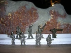 MARX 1951 FLATS TOY SOLDIERS AMERICAN WWII GI'S HTF PLAYSET FIGURES
