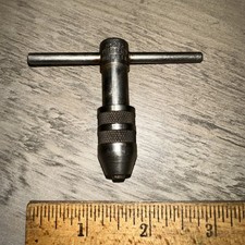 General USA No. 163 Fixed T Handle Tap Wrench Holds  2 4 6 8 Taps Used.