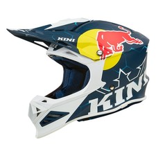 Casco moto Kini Red Bull MXC1 1.0 blu bianco M motocross fuoristrada enduro