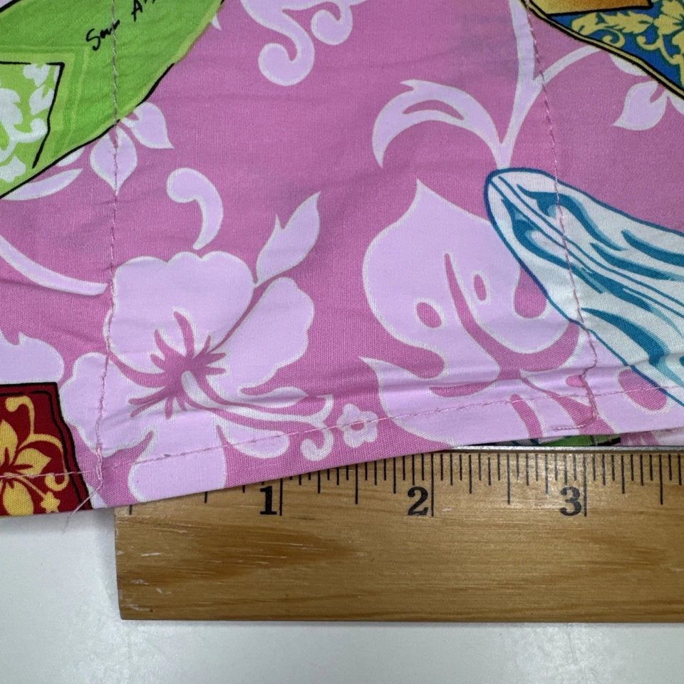 Dean Miller Ropa de cama de surf Paneles de ventana Cortinas Rosa Hawaiano Floral Tablas de surf Foto 4 de 4