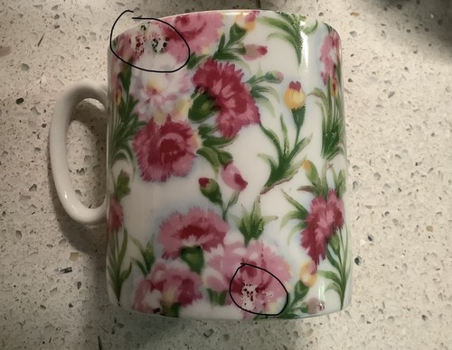 Vintage Set Of 4 LEFTON 043 CHINTZ Porcelain Coffee Mugs 3” Tall x 2 3/4 Wide - Picture 10 of 10