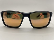 BLENDERS PUNCHLINE MATTE RUBBER BLACK POLARIZED CHAMPAGNE MIRROR SUNGLASSES