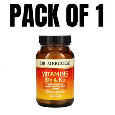 Dr. Mercola Vitamins D3  K2   90 Capsules Pack of 1 