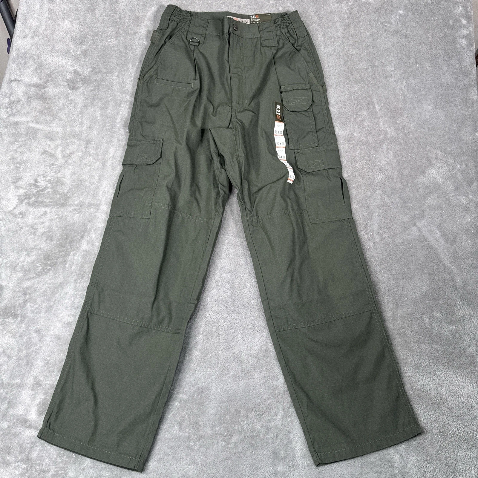 5.11 Tactical Taclite Pro Pants Mens 30x30 GreenCargo Relaxed Ripstop 511 NEW