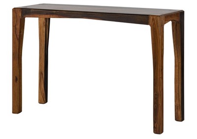 Konsolentisch Sheesham 120x42x80 dunkelbraun lackiert ANCONA #204