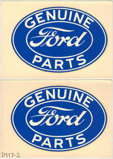 Genuine Ford Parts Water Slide Decals From The 60s 2pc Decal Size 6x4 Genuine Ford Parts Water Slide Decals From The 60s 2pc Decal Size 6x4