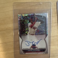 2023 Topps Bowman Chrome Justin Crawford #CPA-JC Auto 1st Phillies (RC)
