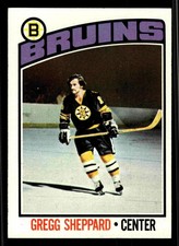 1976-77 Topps Gregg Sheppard #155 - Boston Bruins - NM+