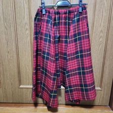 Comme des Garçons Checker Sarouel Pants Wool Fusion Red/Black Used