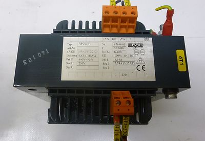 EMB Wittlich STV 0,63 Pri 400V Sec 230V Netzgerät Transformator Trafo