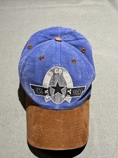 Vintage 90s Dallas Cowboys Drew Pearson Team NFL Snapback Hat Blue Brown