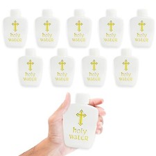 10 Psc Holy Water Bottles Plastic Containers for Catholic Christian Baptism