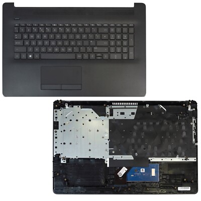 Neu HP 17-BY0141NB Tastatur schwarz Handauflage Touchpad L48409-031 Textur Oberfläche