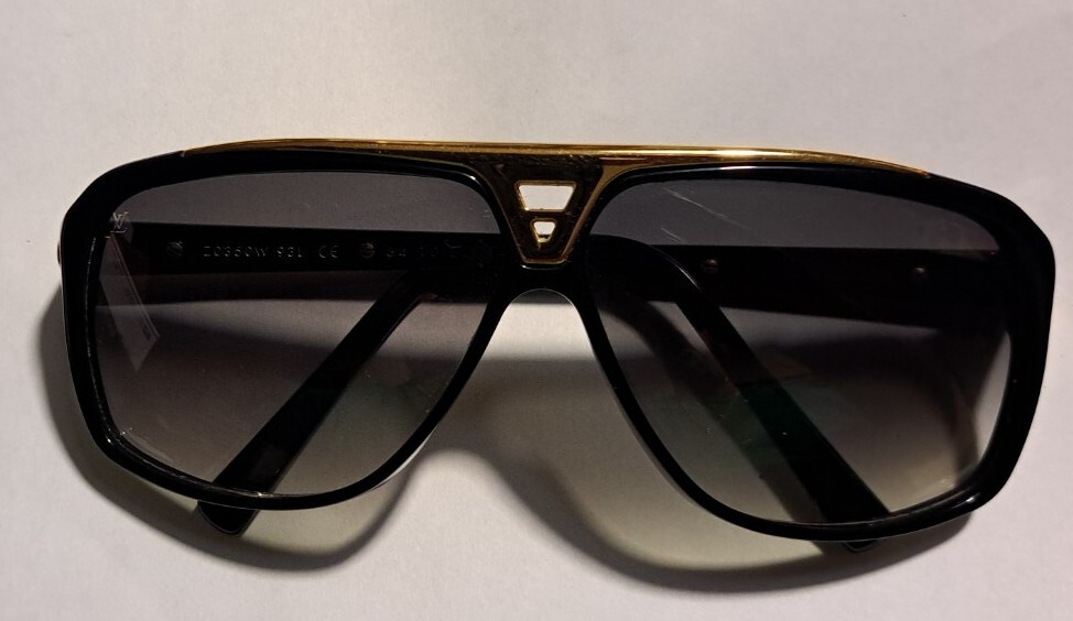Louis Vuitton Z0350W 93L CE evidence men sunglasses Black, Gold