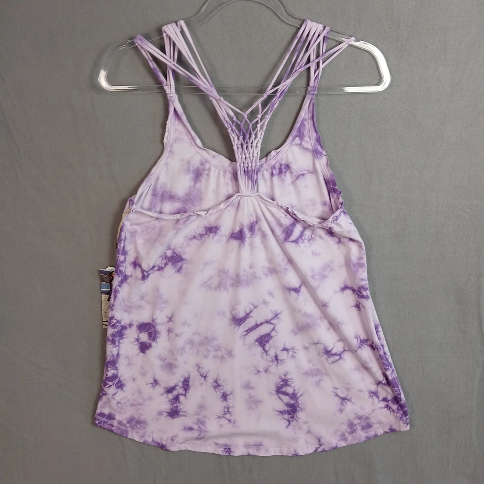 Earth Yoga Women's Lavender Tie Dye Braided Racerback  Active Top Size Large NWT - Image 3 of 4