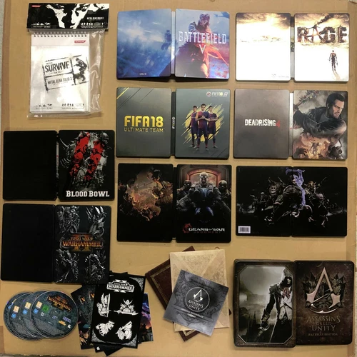 STEELBOOK Blood Bowl Total War Dead Rising 4 équipement métallique champ de bataille rage FIFA