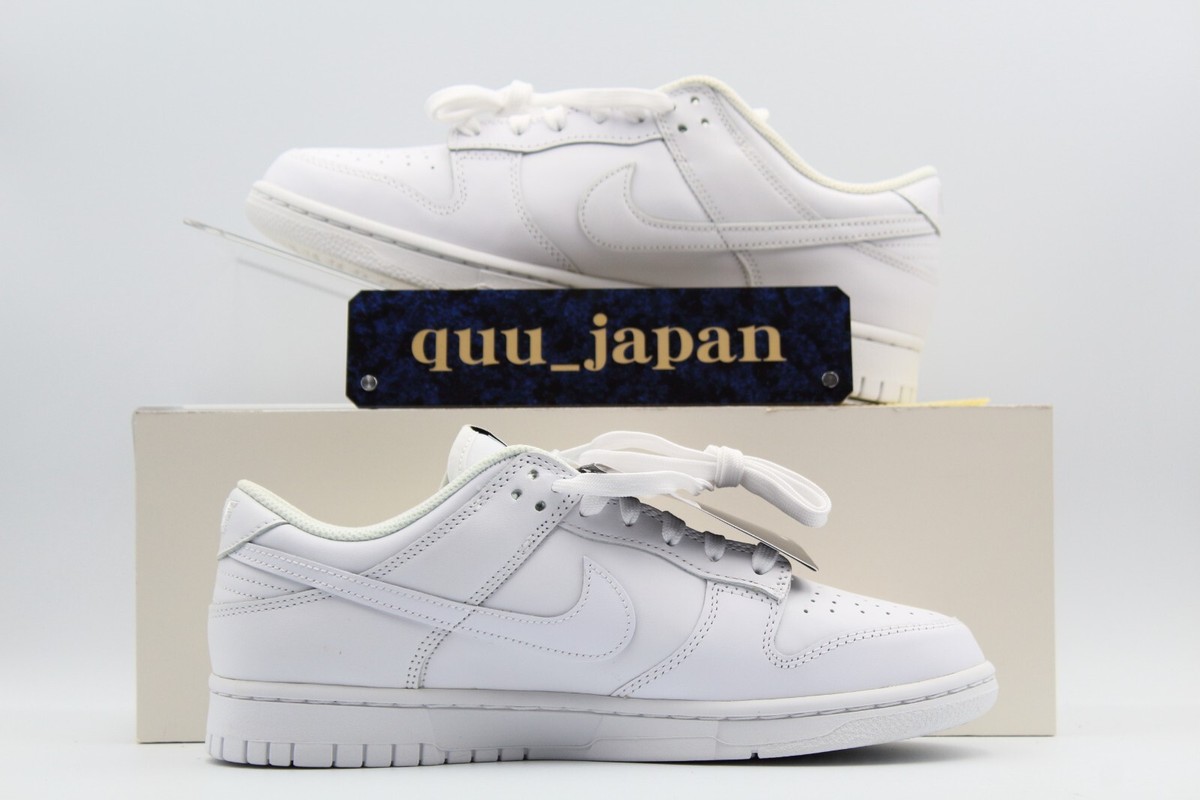 靴 Nike WMNS Dunk Low \"Triple White\" 27cm Dunk Low Wmns 'Triple White' – Sneaker WRLD