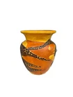 Vintage Earth Wrap Royal Haeger Vase Drip And Crackle Glaze Pattern