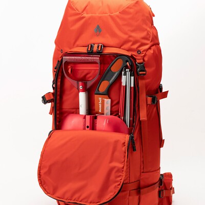 mont-bell キャリーバッグ レッド(オレンジ) mont-bell Fall Line Pack 40 Backpack Rucksack Orange Skiing