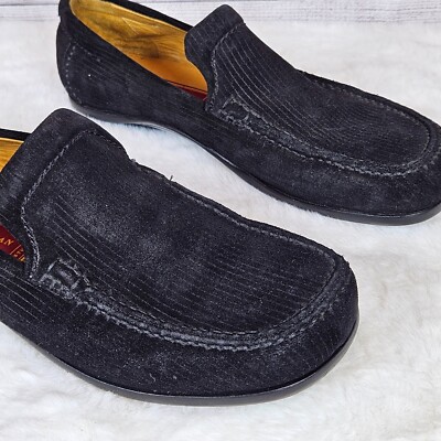 Cole Haan Size 10B black suede and textured leather loafers. Classic academia $_57.JPG?set_id=880000500F main image 2