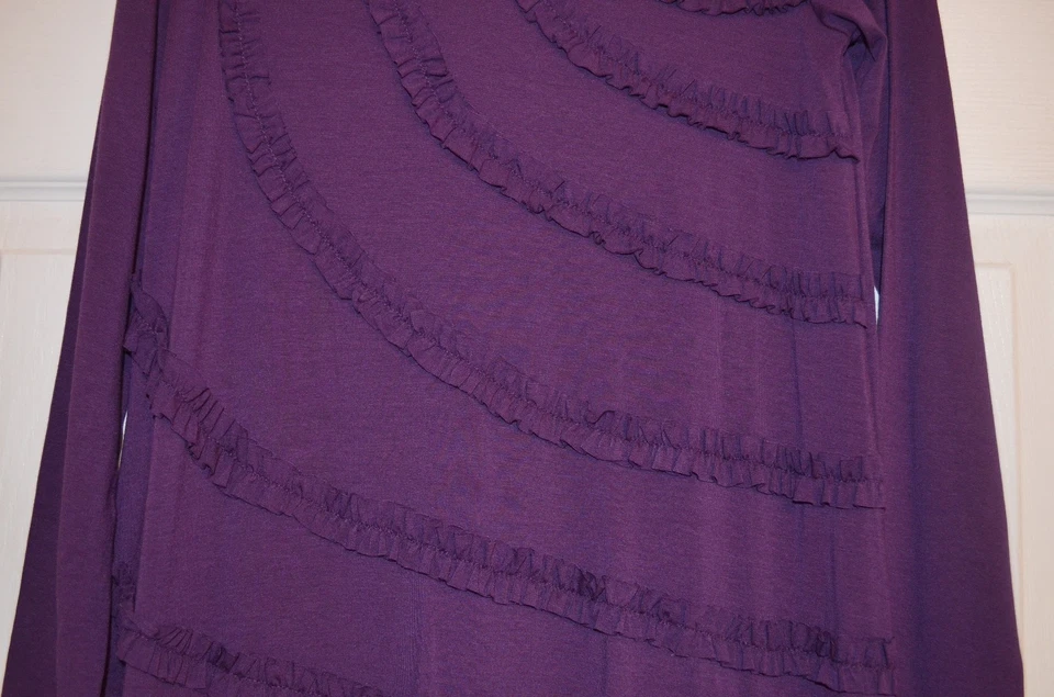 Halabaloo Girls 10 Purple L/S ribbon trimmed Dress from Chasing Fireflies - New - Изображение 3 из 4