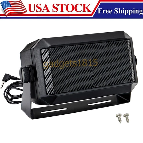 3.5mm Jack External Communications Speaker for CB, Ham & GMRS Radios & Scanners