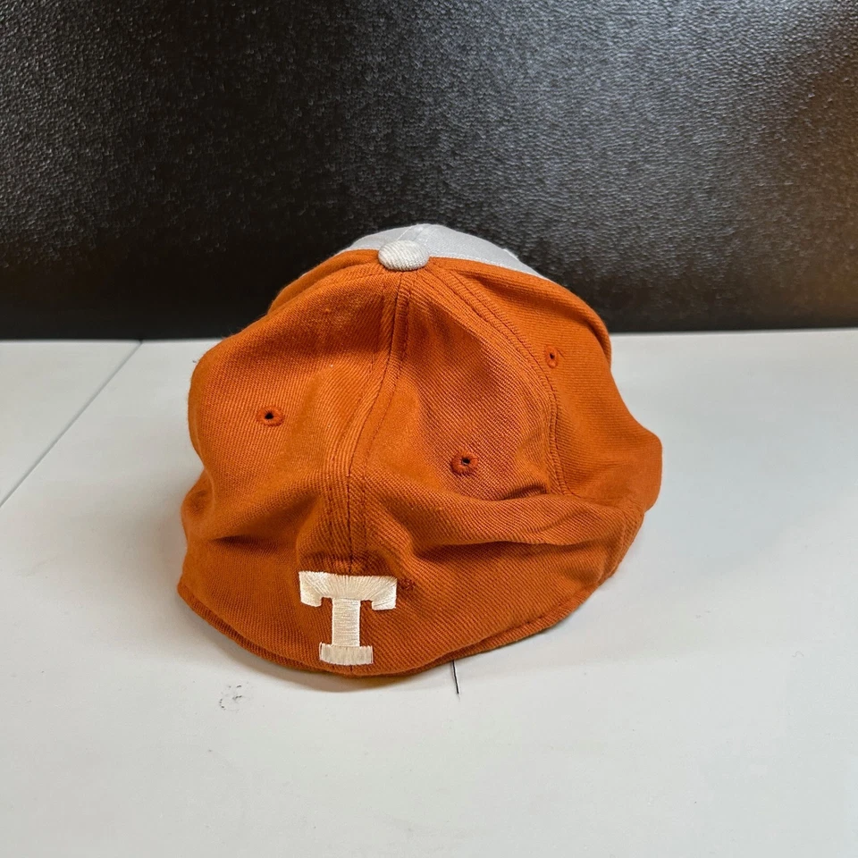 Gorra Texas Longhorns NCAA de béisbol ajustada naranja gris OSFM adulto Foto 4 de 4