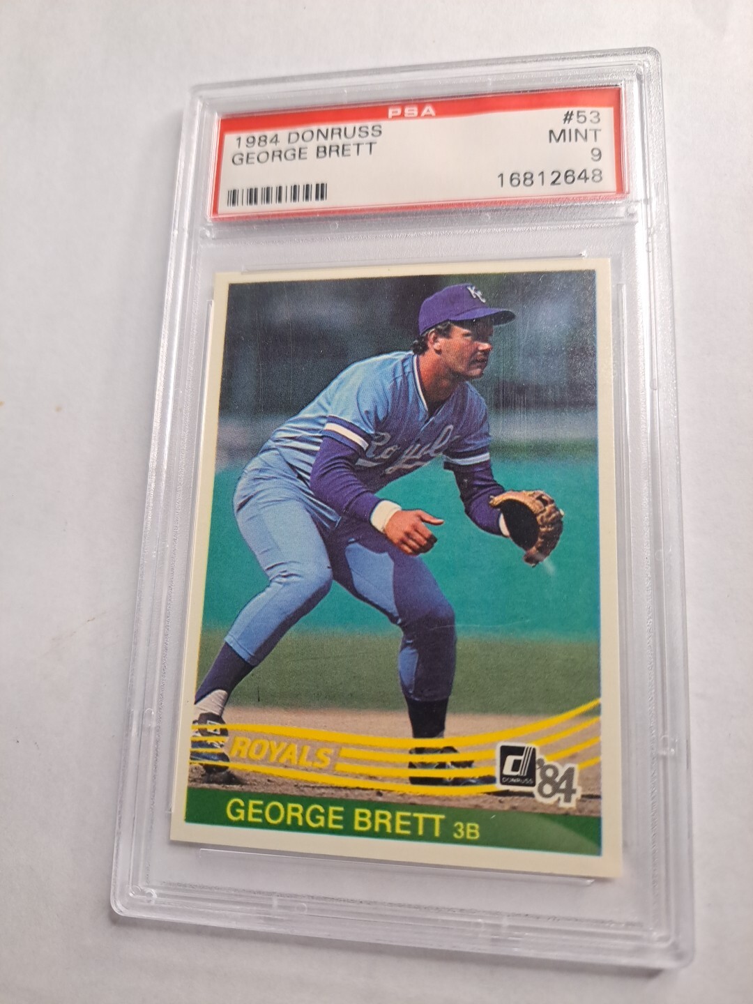 1984 Donruss #53 George Brett Baseball Card PSA 9 Mint