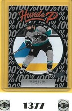 UPPERDECK 2021-22 BRENT BURNS HUNDO P HOCKEY CARD HP-4 SAN JOSE SHARKS 