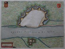 Emmerich - Emmeryck - Willem Janszoon Blaeu - Original Plan from 1649
