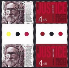 2003 Australia SG# 2323/24 High Court Centenary gutter pairs mint MUH MNH