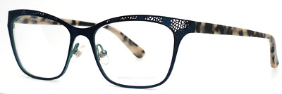 PRODESIGN 5158 9331 Blue Womens Semi Cat Eye Full Rim Eyeglasses 53-16-135 B:37