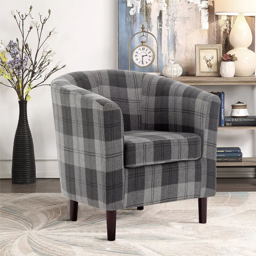 Tartan accent online chair