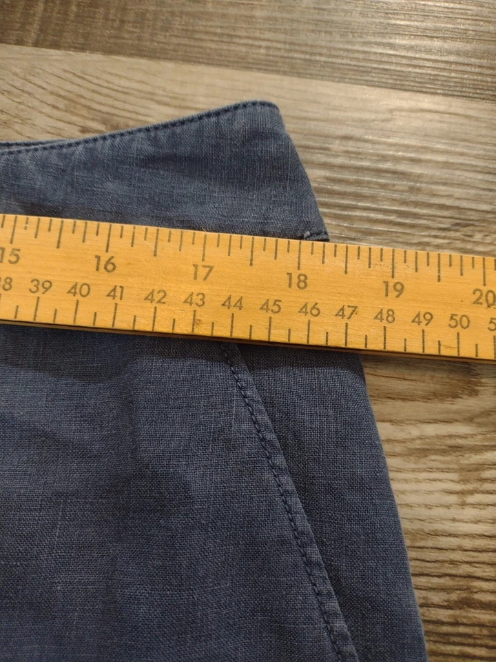 Tommy Bahama Lino Capris Mujer 12 Pierna Ancha Playa Foto 4 de 4