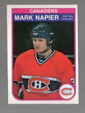 1982 O-Pee-Chee #189 Mark Napier Good (crease)