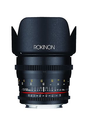 Rokinon Cine DS 50mm T1.5 Full Frame Prime Cine Lens for Canon EF- Model DS50M-C
