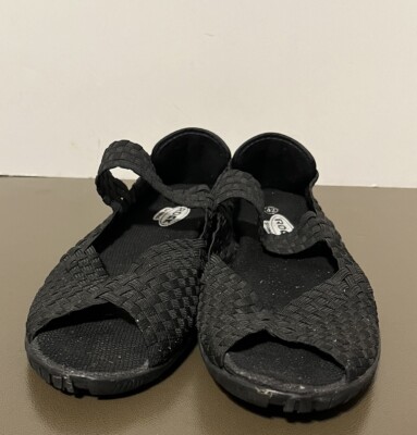 Rock Spring Women's 42 EU US Black Weave Ballet Comfort Flat